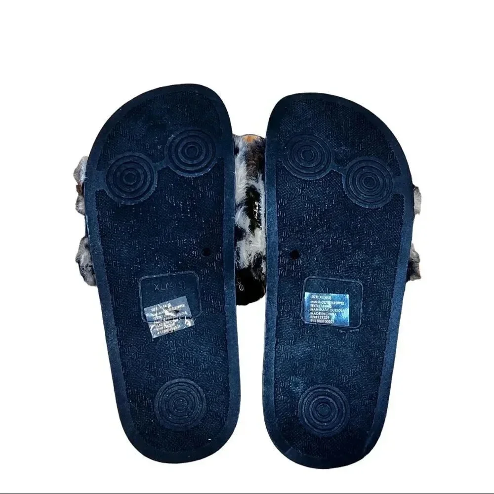 Bebe Girls Fur Slides 4/5